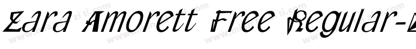Zara Amorett Free Regular字体转换